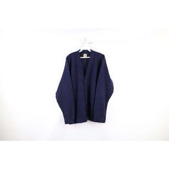 Vintage 90s XL USPS United State Postal Service Eagle Knit Cardigan Sweater USA